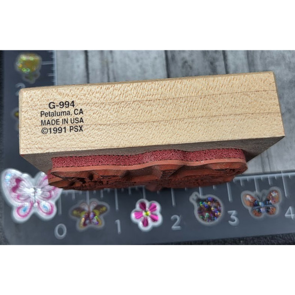 PSX Designs Carousel Horse G994 1991 Rubber Stamp Wood #069 - Picture 3 of 3